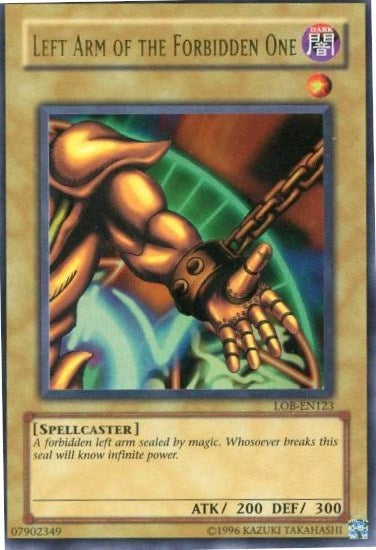 Image for Left Arm of the Forbidden One (Legend of Blue Eyes White Dragon (Worldwide English)) (LOB-EN123) - YuGiOh