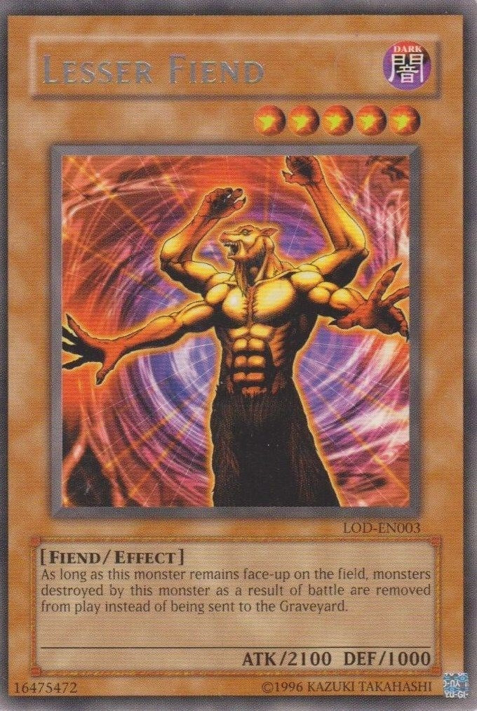Image for Lesser Fiend (Legacy of Darkness (Worldwide English)) (LOD-EN003) - YuGiOh