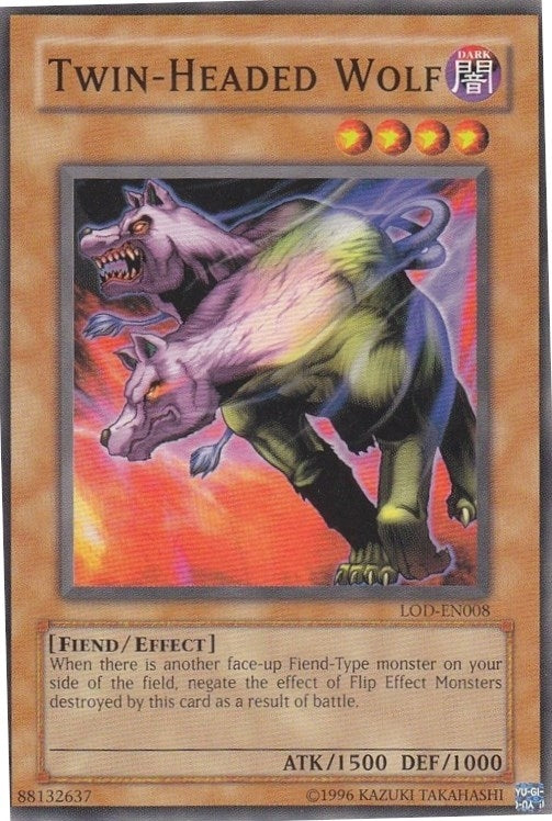 Image for Twin-Headed Wolf (Legacy of Darkness (Worldwide English)) (LOD-EN008) - YuGiOh