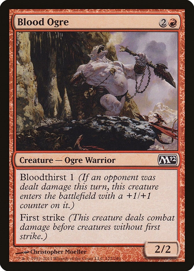 Image for Blood Ogre (Magic 2012 (M12)) (122) - Magic: The Gathering