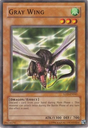 Image for Gray Wing (Legacy of Darkness (Worldwide English)) (LOD-EN041) - YuGiOh