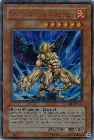 Image for Manticore of Darkness (Invasion of Chaos (Worldwide English)) (IOC-EN067) - YuGiOh