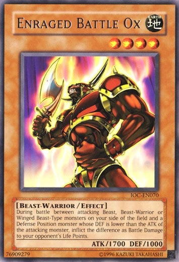 Image for Enraged Battle Ox (Invasion of Chaos (Worldwide English)) (IOC-EN070) - YuGiOh