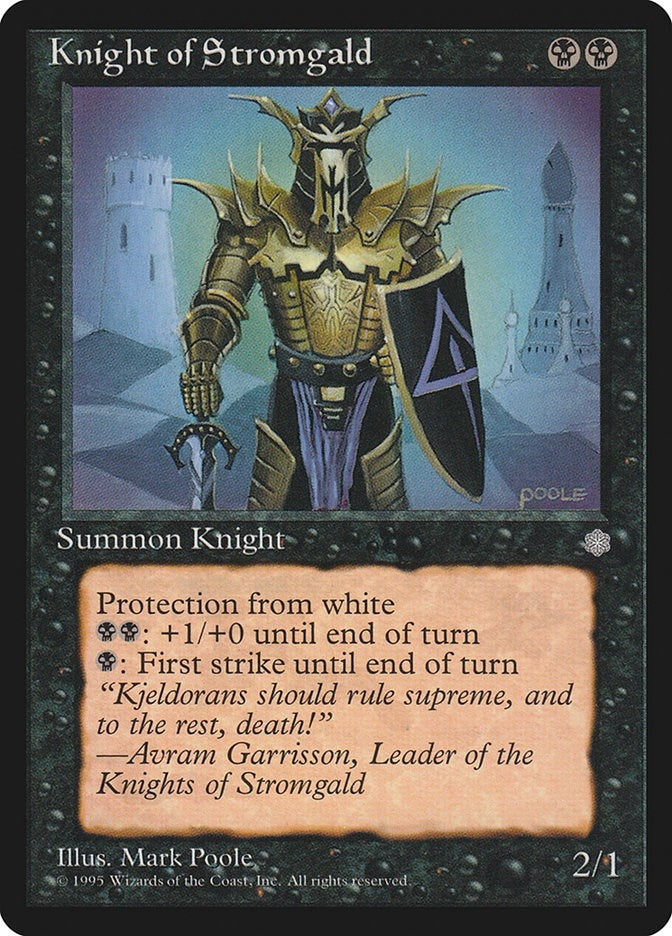 Image for Knight of Stromgald (Ice Age) - Magic: The Gathering