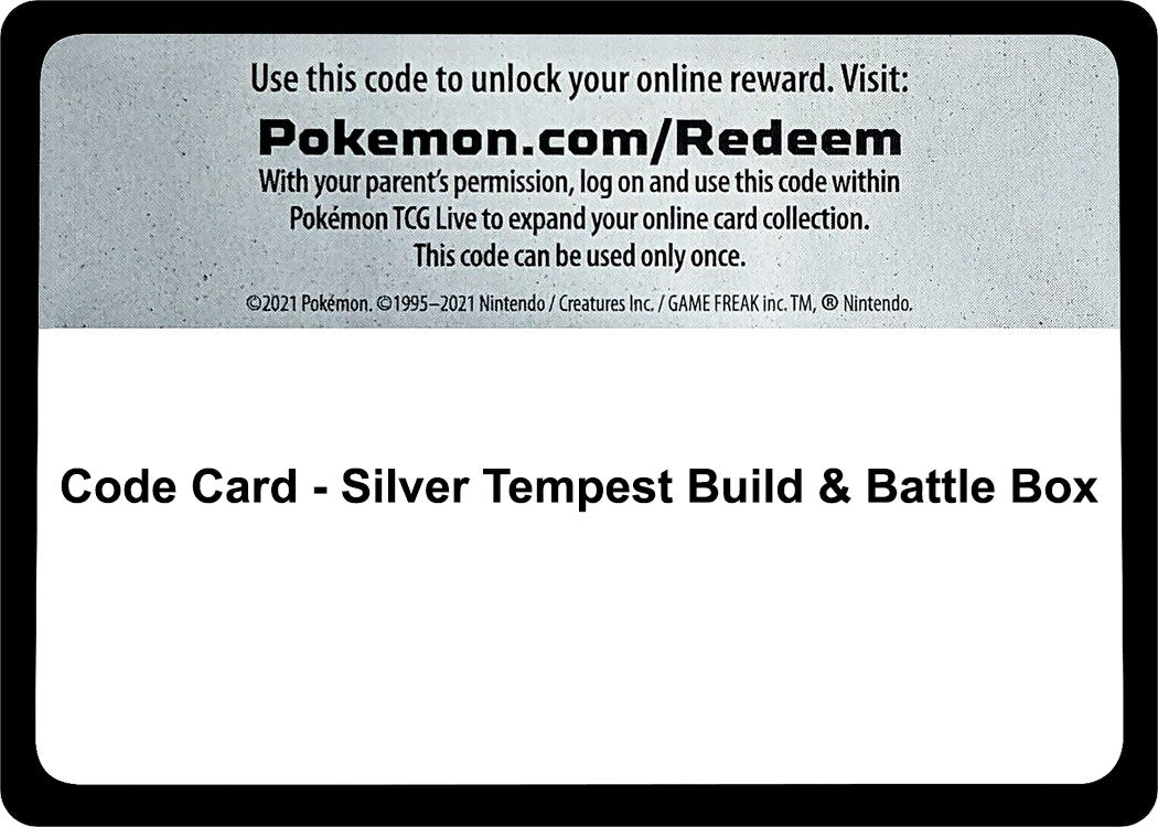 Image for Code Card - Silver Tempest Build & Battle Box - Pokemon
