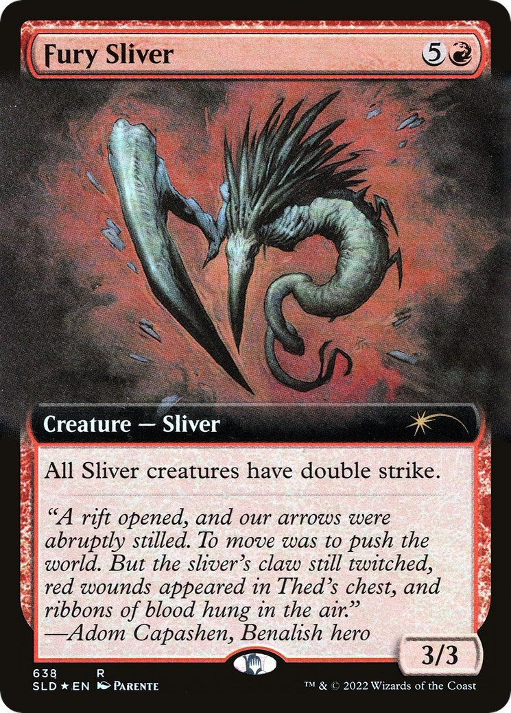 Image for Fury Sliver (Extended Art) (Secret Lair Drop Series) (638) - Magic: The Gathering