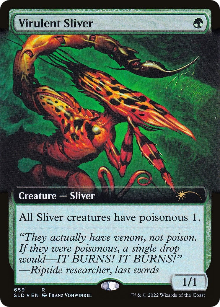Image for Virulent Sliver (Extended Art) (Secret Lair Drop Series) (659) - Magic: The Gathering