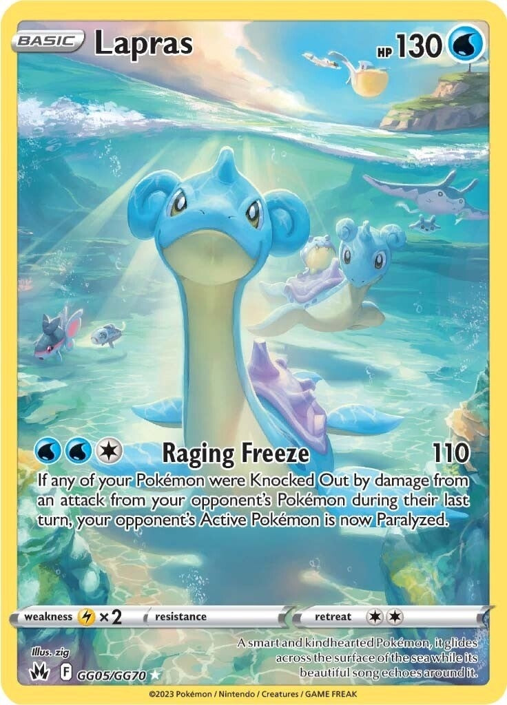 Image for Lapras (Crown Zenith: Galarian Gallery) (GG05/GG70) - Pokemon