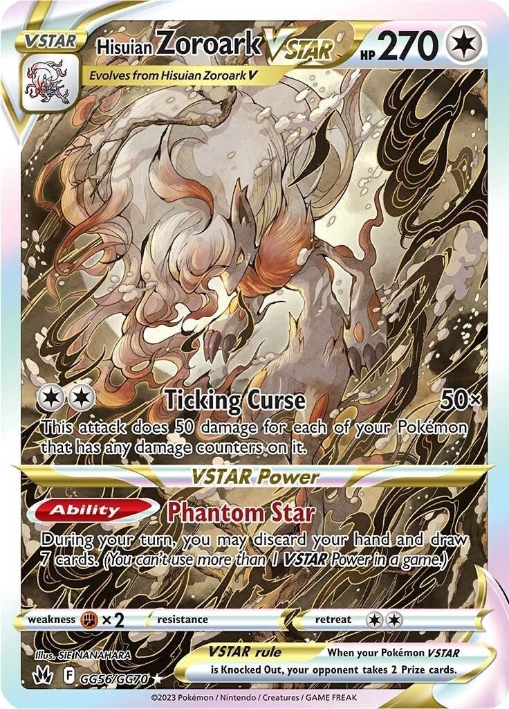 Image for Hisuian Zoroark VSTAR (Crown Zenith: Galarian Gallery) (GG56/GG70) - Pokemon