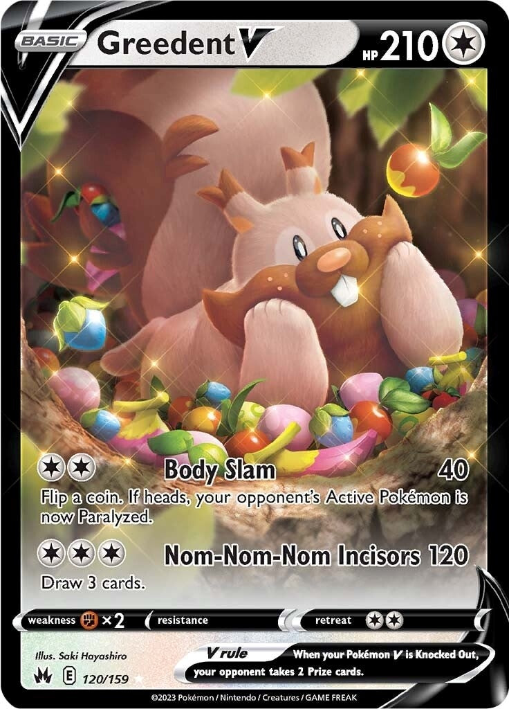 Image for Greedent V (Crown Zenith) (120/159) - Pokemon