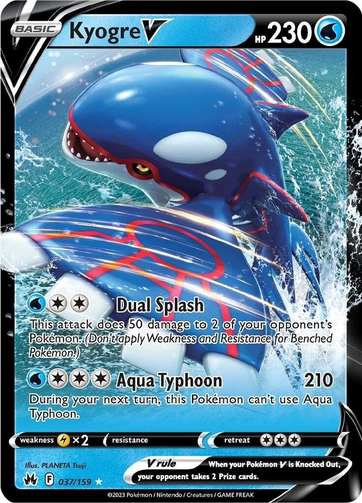 Image for Kyogre V (Crown Zenith) (037/159) - Pokemon