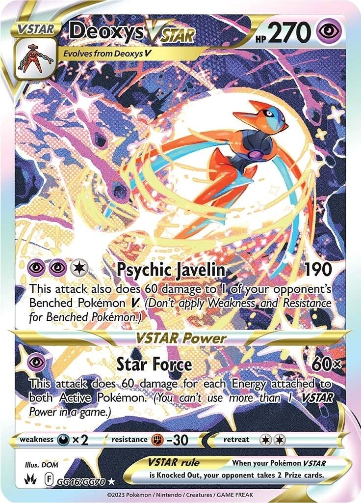 Image for Deoxys VSTAR (Crown Zenith: Galarian Gallery) (GG46/GG70) - Pokemon