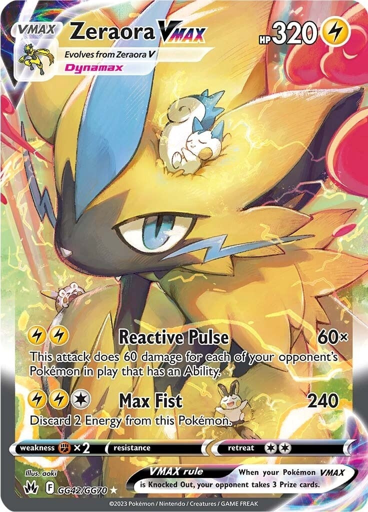 Image for Zeraora VMAX (Crown Zenith: Galarian Gallery) (GG42/GG70) - Pokemon