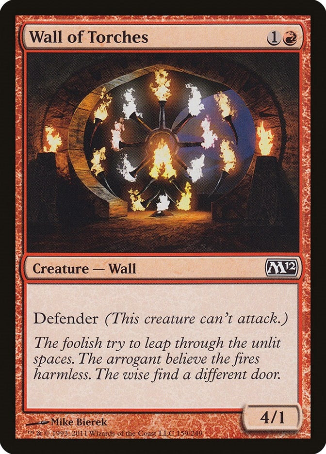 Image for Wall of Torches (Magic 2012 (M12)) (159) - Magic: The Gathering