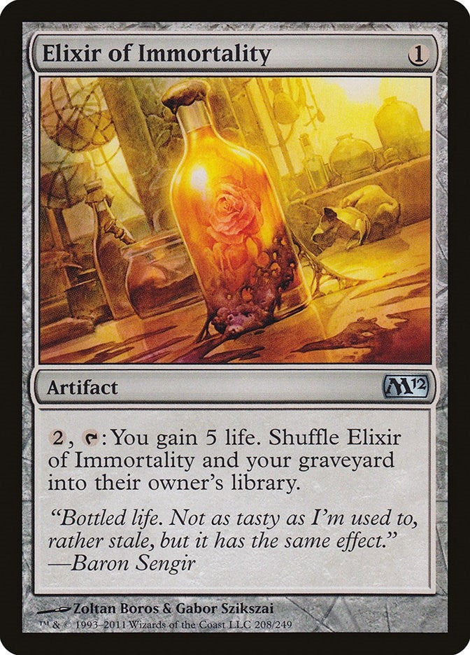 Image for Elixir of Immortality (Magic 2012 (M12)) (208) - Magic: The Gathering