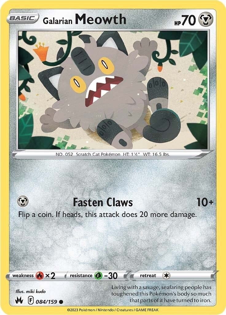 Image for Galarian Meowth (Crown Zenith) (084/159) - Pokemon