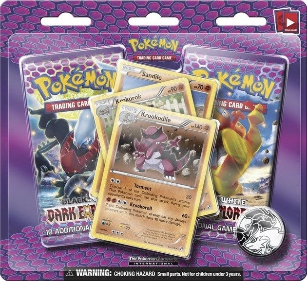 Image for Dark Explorers 3 Pack Blister [Krookodile] - Pokemon