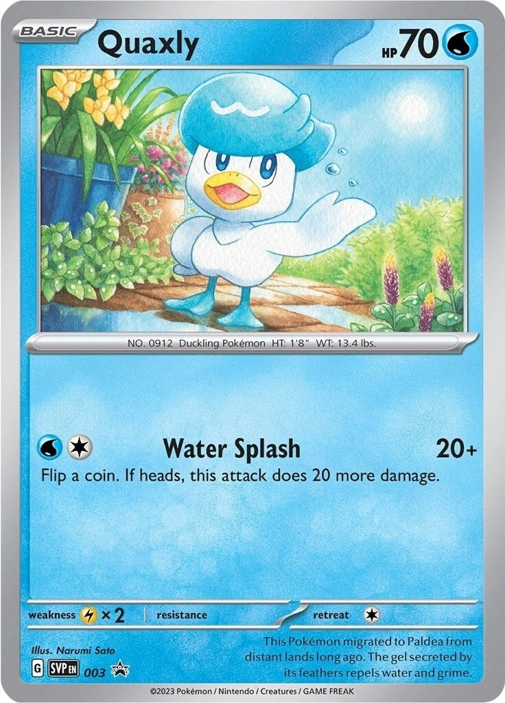 Image for Quaxly - 003 (SV: Scarlet & Violet Promo Cards) (003) - Pokemon
