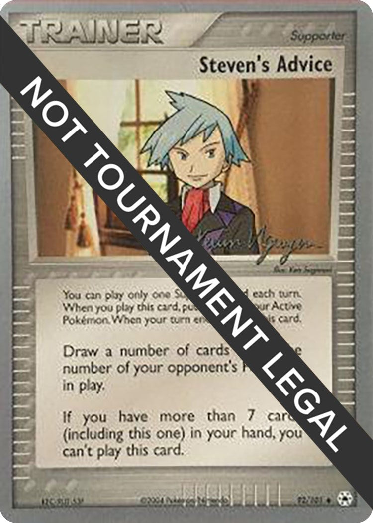 Image for Steven's Advice - 2004 (Kevin Nguyen) (World Championship Decks) (92/101) - Pokemon