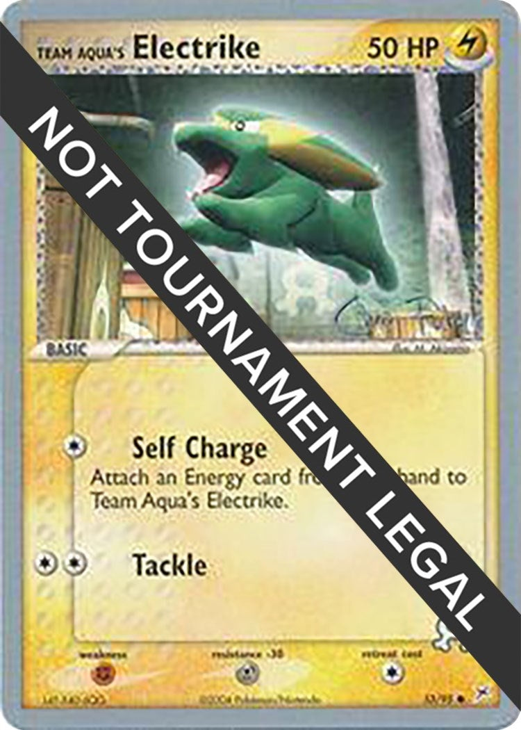 Image for Team Aqua's Electrike - 2004 (Chris Fulop) (World Championship Decks) (27/95) - Pokemon