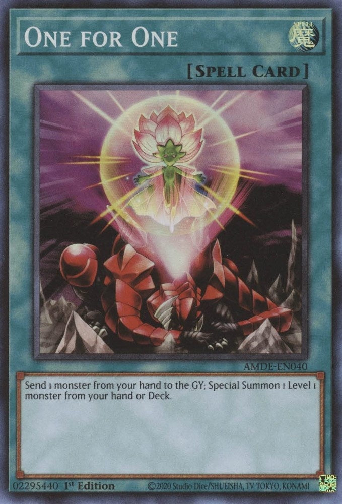 Image for One for One (Amazing Defenders) (AMDE-EN040) - YuGiOh