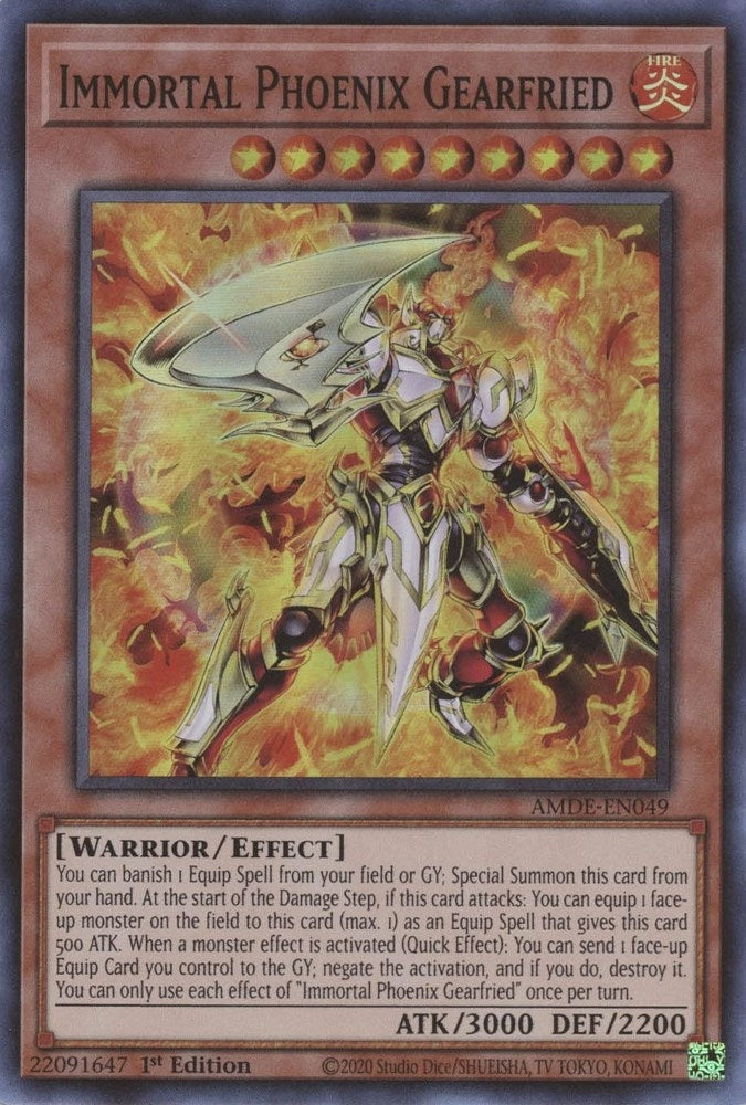 Image for Immortal Phoenix Gearfried (Amazing Defenders) (AMDE-EN049) - YuGiOh