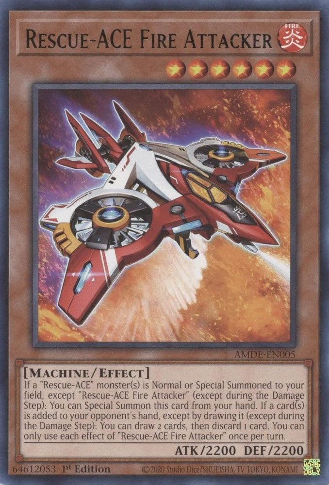 Image for Rescue-ACE Fire Attacker (Amazing Defenders) (AMDE-EN005) - YuGiOh