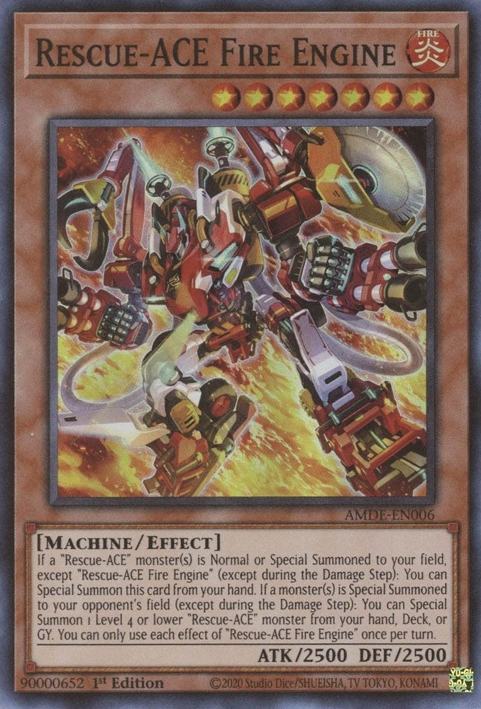 Image for Rescue-ACE Fire Engine (Amazing Defenders) (AMDE-EN006) - YuGiOh