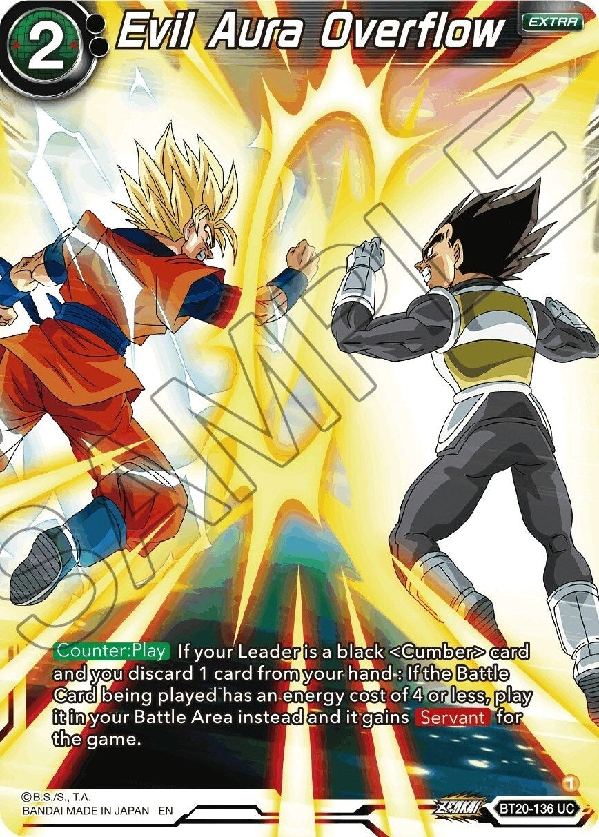 Image for Evil Aura Overflow (Power Absorbed) (BT20-136) - Dragon Ball Super: Masters