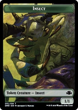 Image for Insect // Saproling Double-Sided Token (Dominaria Remastered) (10 // 11) - Magic: The Gathering
