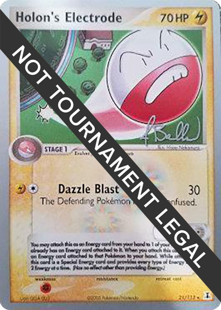 Image for Holon's Electrode - 2006 (Jimmy Ballard) (World Championship Decks) (21/113) - Pokemon