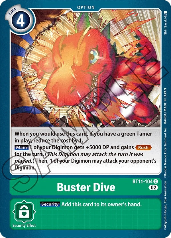 Image for Buster Dive (BT11) (11104)