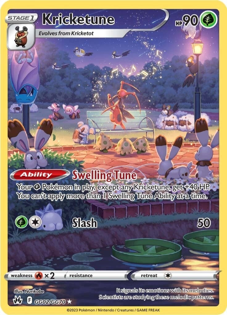Image for Kricketune (Crown Zenith: Galarian Gallery) (GG02/GG70) - Pokemon
