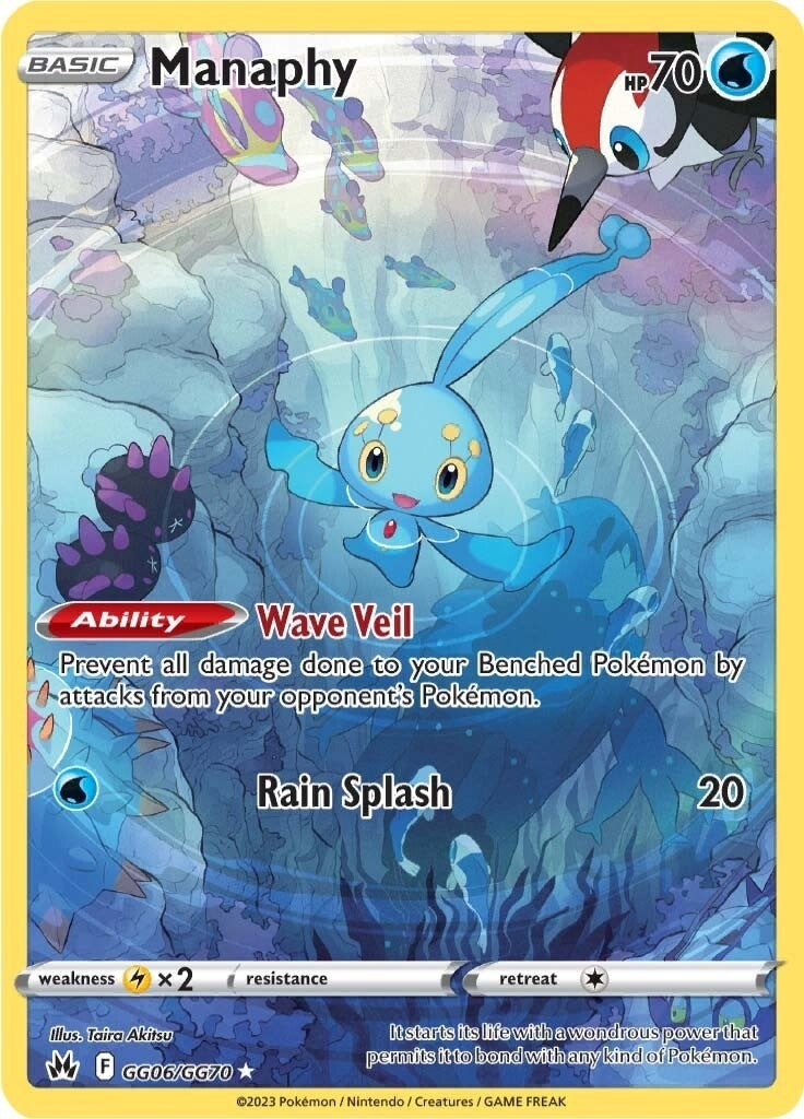 Image for Manaphy (Crown Zenith: Galarian Gallery) (GG06/GG70) - Pokemon