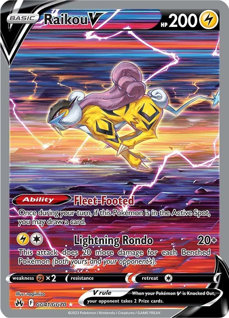 Image for Raikou V (Crown Zenith: Galarian Gallery) (GG41/GG70) - Pokemon