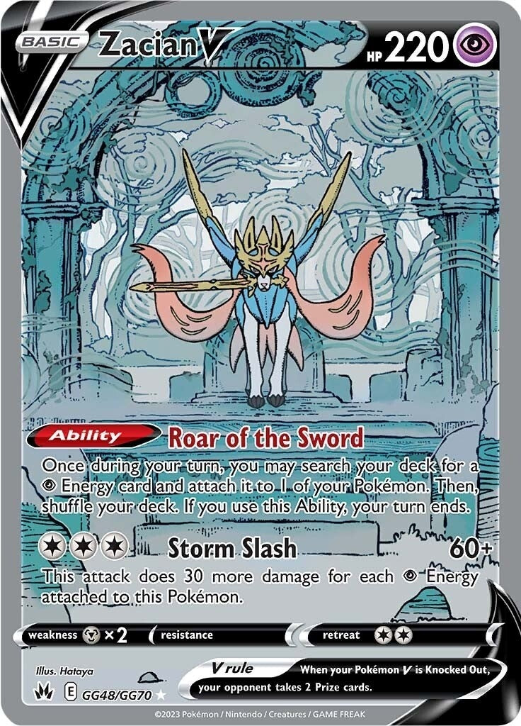 Image for Zacian V (Crown Zenith: Galarian Gallery) (GG48/GG70) - Pokemon