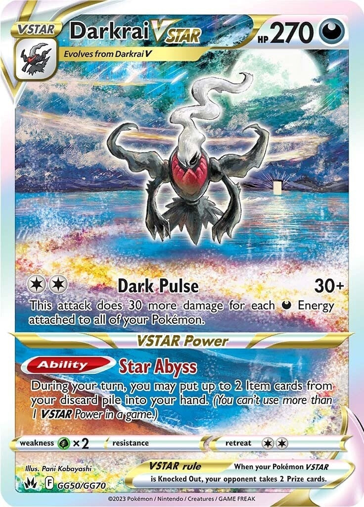 Image for Darkrai VSTAR (Crown Zenith: Galarian Gallery) (GG50/GG70) - Pokemon
