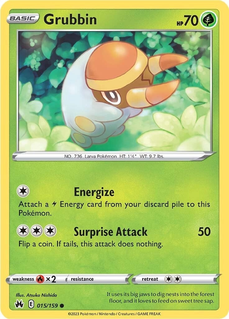 Image for Grubbin (Crown Zenith) (015/159) - Pokemon