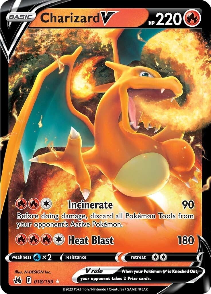 Image for Charizard V (Crown Zenith) (018/159) - Pokemon