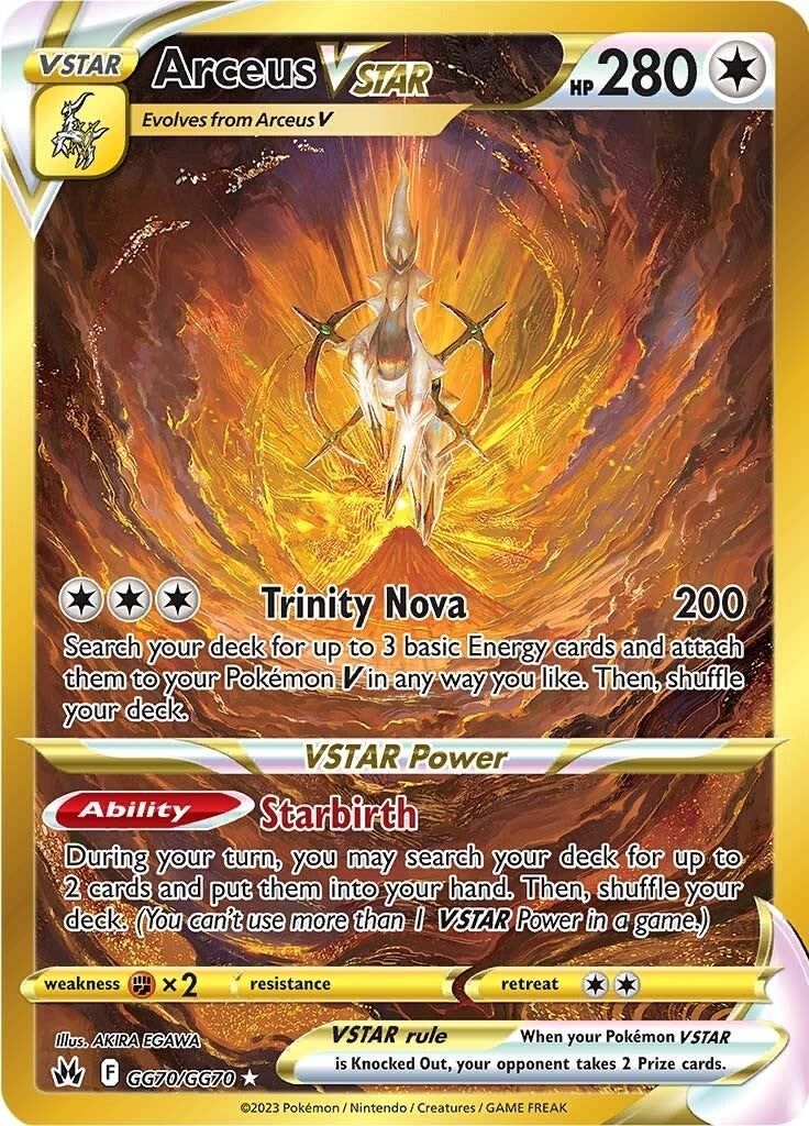 Image for Arceus VSTAR (Secret) (Crown Zenith: Galarian Gallery) (GG70/GG70) - Pokemon