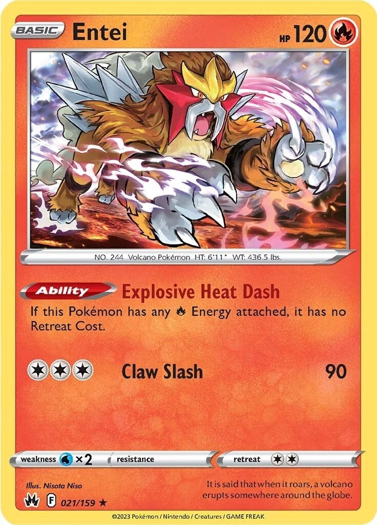 Image for Entei (Crown Zenith) (021/159) - Pokemon