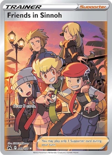 Image for Friends in Sinnoh (Full Art) (Crown Zenith) (149/159) - Pokemon