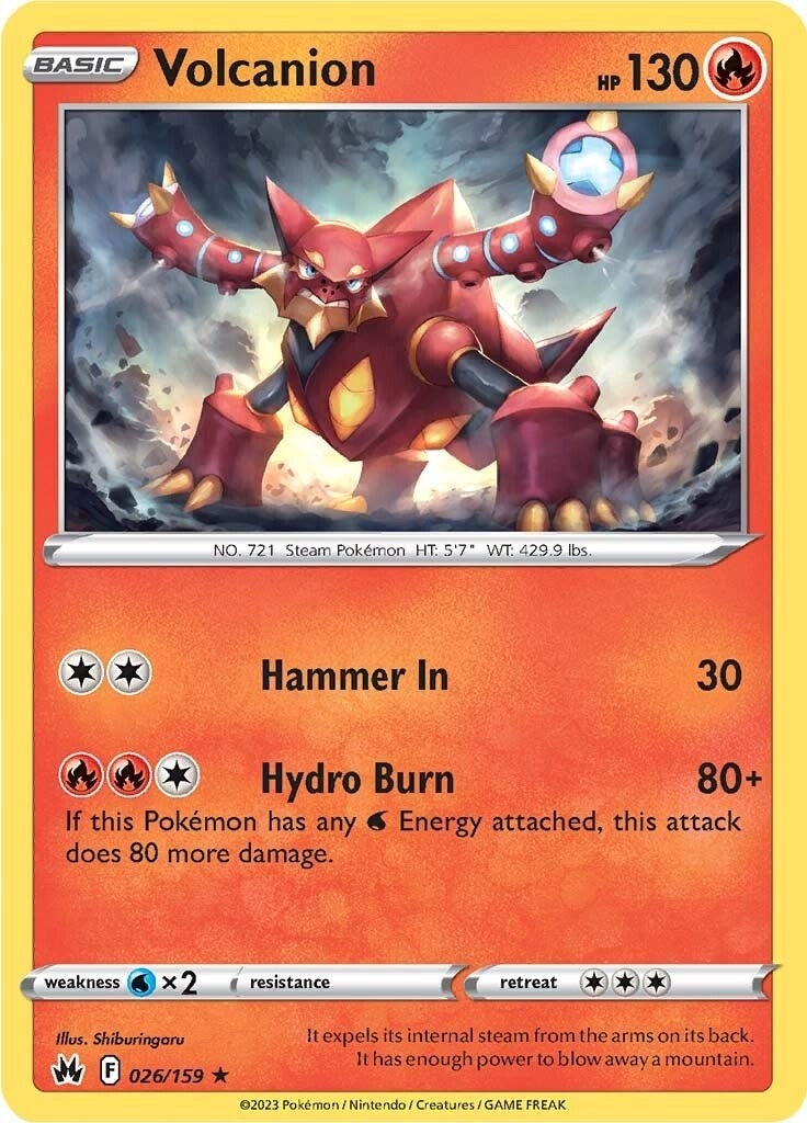 Image for Volcanion (Crown Zenith) (026/159) - Pokemon