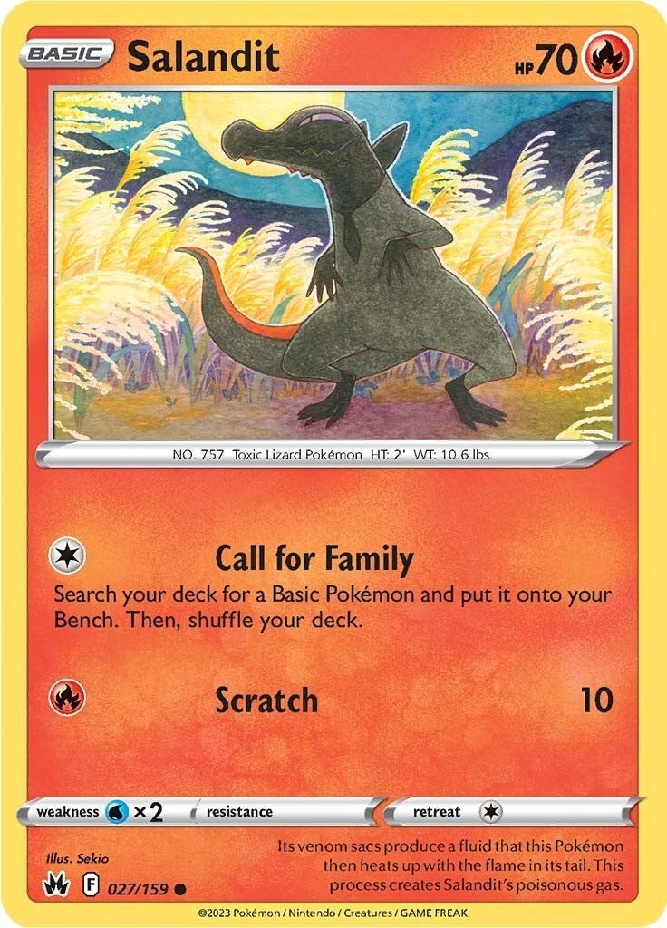 Image for Salandit (Crown Zenith) (027/159) - Pokemon