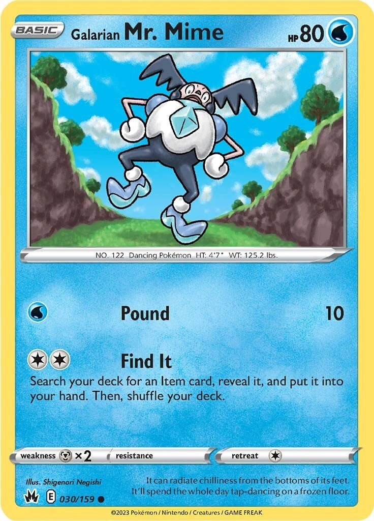 Image for Galarian Mr. Mime (Crown Zenith) (030/159) - Pokemon