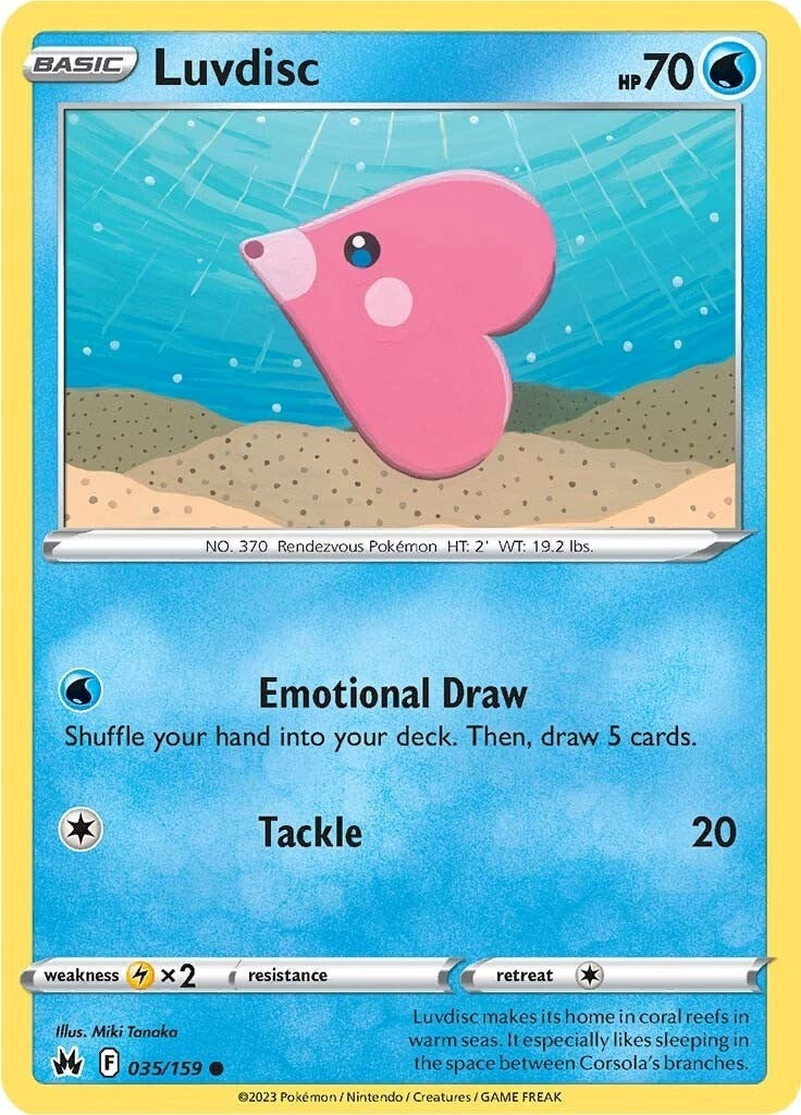 Image for Luvdisc (Crown Zenith) (035/159) - Pokemon