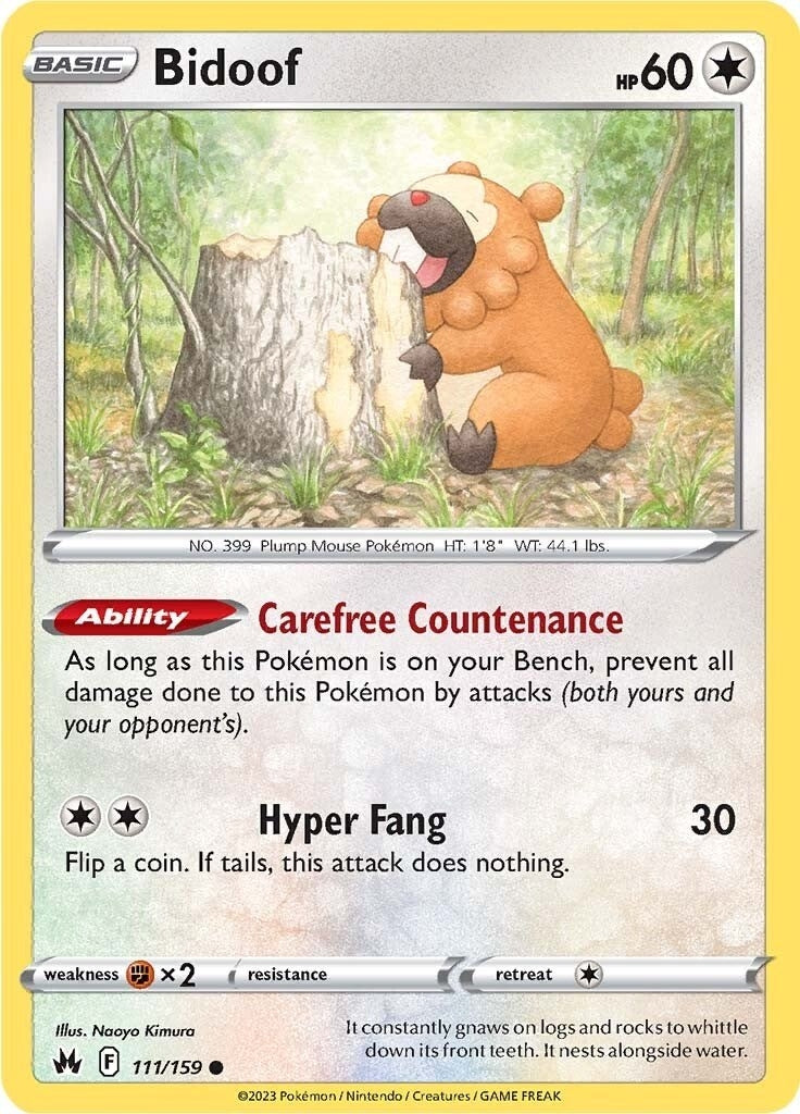 Image for Bidoof (Crown Zenith) (111/159) - Pokemon