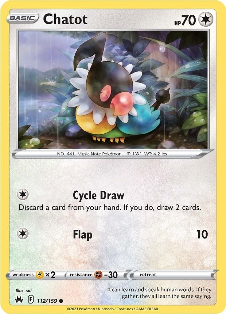 Image for Chatot (Crown Zenith) (112/159) - Pokemon