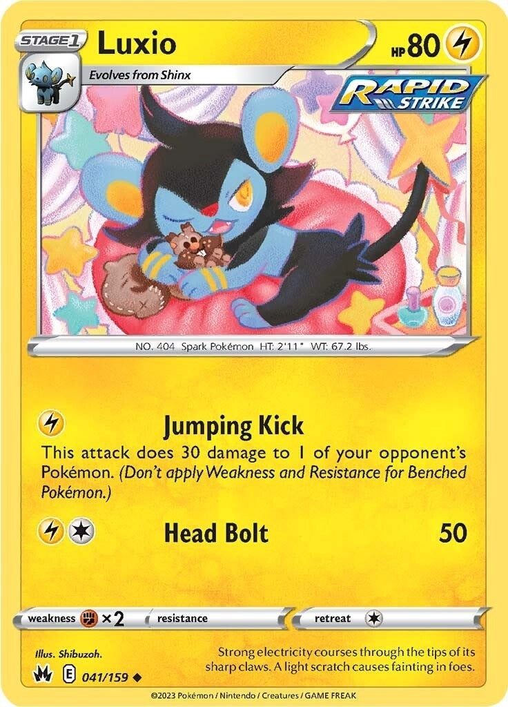 Image for Luxio (41) (Crown Zenith) (041/159) - Pokemon