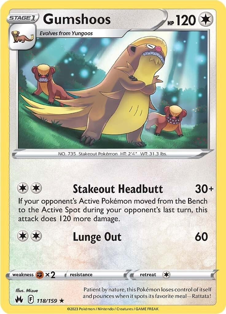 Image for Gumshoos (Crown Zenith) (118/159) - Pokemon